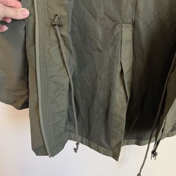 Oneill Army Green Hooded Utility Cargo Jacket Small Cargo Fishermans Coat Parka - Picture 7 of 13